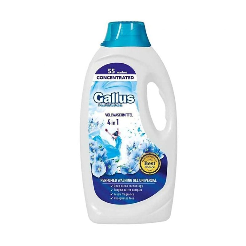 Гель для прання Gallus Professional Concentrated 4 в 1 Universal універсальний, 55 циклів прання, 1.98 л